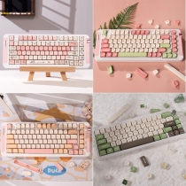 Fragrant Piggy 104+26 Keys PBT Doubleshot Keycaps Set MOA Profile for Cherry MX Keyboard